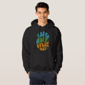 Cute Earth Day Every Day Retro Groovy 53rd Anniver Hoodie (Voorkant volledig)