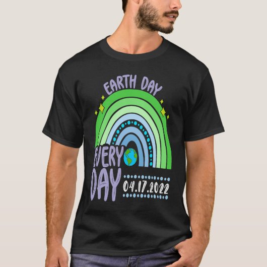 Cute Earth Day Everyday Rainbow Earth Day 2022 T-shirt (Voorkant)