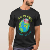 Cute Earth Day Go Planet Earth Day Planet Annivers T-shirt (Voorkant)