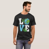Cute Earth Day Love Planet Nature T-shirt (Voorkant volledig)