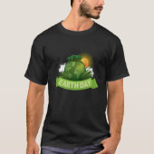 Cute Earth Day Tree Sky With Sun T-shirt (Voorkant)