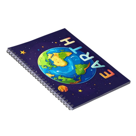 Cute Earth Design – Educational Notitieboek (Rechterzijde)