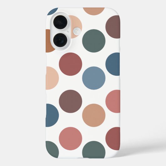 Cute Earth Tones Polka Dots Case-Mate iPhone Case (Achterkant)