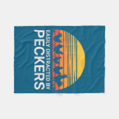 Cute Easily Distracted Peckers Farmer Lover Fleece Deken (Voorkant (Horizontaal))