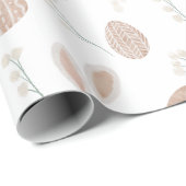 Cute easter boho egg floral bunny patroon cadeaupapier (Rol Hoek)