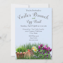 Cute Easter Brunch and Egg Hunt Family Kaart