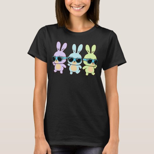 Cute Easter Bunnies Dancing Easter Day 2023 Boys G T-shirt (Voorkant)