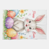 Cute Easter Bunny And Eggs Modern Collection Theedoek (Horizontaal)