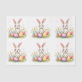 Cute Easter Bunny And Eggs Modern Collection Tissuepapier (Voorkant)