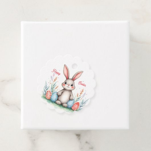 Cute Easter Bunny And Eggs Popular Collection Bedankjes Labels (In situ)