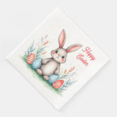 Cute Easter Bunny And Eggs Popular Collection Servet (Hoek)