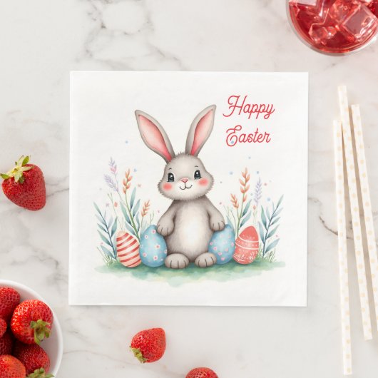 Cute Easter Bunny And Eggs Popular Collection Servet (Insitu)