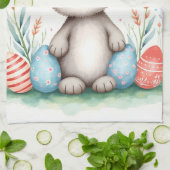 Cute Easter Bunny And Eggs Popular Collection Theedoek (Gevouwen)