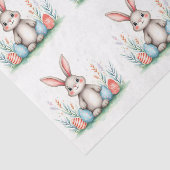 Cute Easter Bunny And Eggs Popular Collection Tissuepapier (Detail)