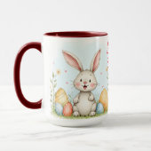 Cute Easter Bunny And Eggs Trendy Collection Mok (Links)