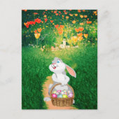 Cute Easter Bunny Briefkaart (Voorkant)