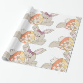 Cute Easter Bunny Cadeaupapier (Uitgerold)