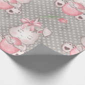 Cute Easter Bunny Cadeaupapier (Hoek)