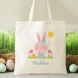 Cute Easter Bunny Canvas tas