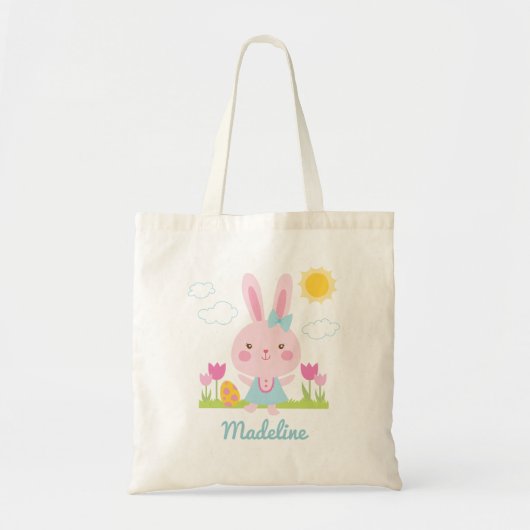 Cute Easter Bunny Canvas tas (Voorkant)