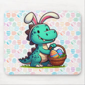 Cute, Easter bunny dinosaur Mouse Pad Muismat (Voorkant)