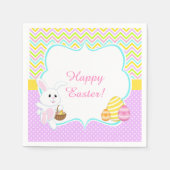 Cute Easter Bunny Easter Hunt Servet (Voorkant)