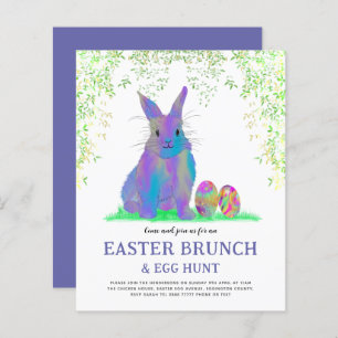 Cute Easter Bunny Egg Hunt en Brunch Paars