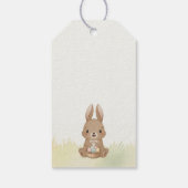 Cute Easter Bunny Egg Hunt & Picnic Cadeaulabel (Achterkant)
