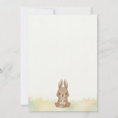 Cute Easter Bunny Egg Hunt & Picnic Party Kaart (Achterkant)