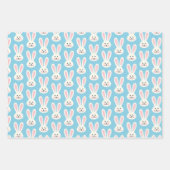 Cute Easter Bunny Eggs Flowers Inpakpapier Vel (Voorkant 3)