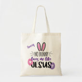 Cute Easter Bunny Eggs Jesus houdt van me geperson Tote Bag (Voorkant)