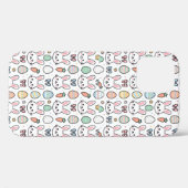 Cute  Easter Bunny & Eggs Kawaii Pattern iPhones Case-Mate iPhone Case (Achterkant (horizontaal))