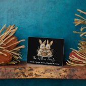 Cute Easter Bunny Family Plaque – Personalized Fotoplaat (Zijkant)