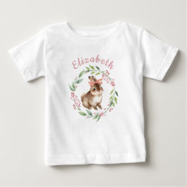 Cute Easter Bunny First Birthday Baby T-Shirt