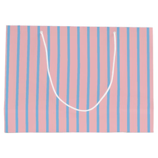 Cute Easter Bunny Gift Bag - Groot, glanzend Groot Cadeauzakje (Achterkant)