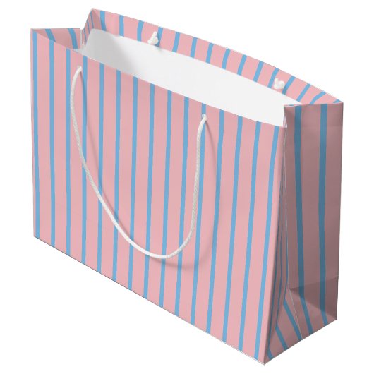 Cute Easter Bunny Gift Bag - Groot, glanzend Groot Cadeauzakje (Achterkant Gekanteld)