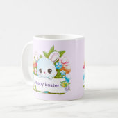 Cute Easter Bunny Holiday Koffiemok (Voorkant links)