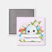 Cute Easter Bunny Holiday Magneet (Voorkant / Achterkant)