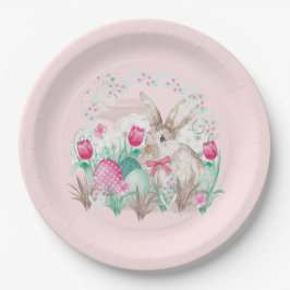Cute Easter bunny Holiday Papieren Bordje