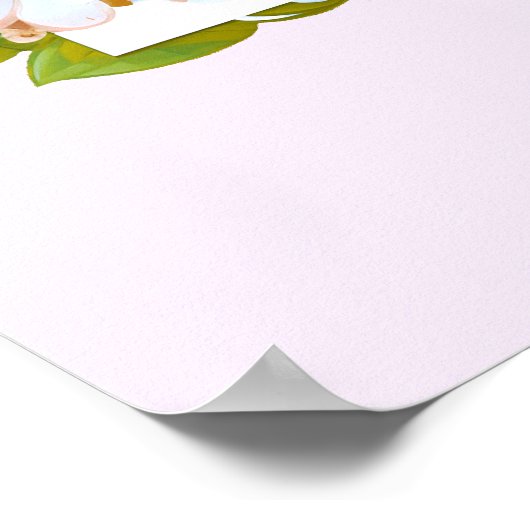 Cute Easter Bunny Holiday Poster (Hoek)