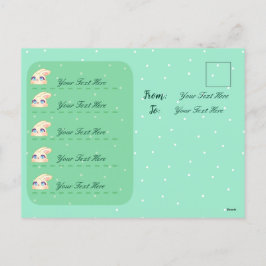 Cute Easter Bunny Hugging Egg Feestdagenkaart