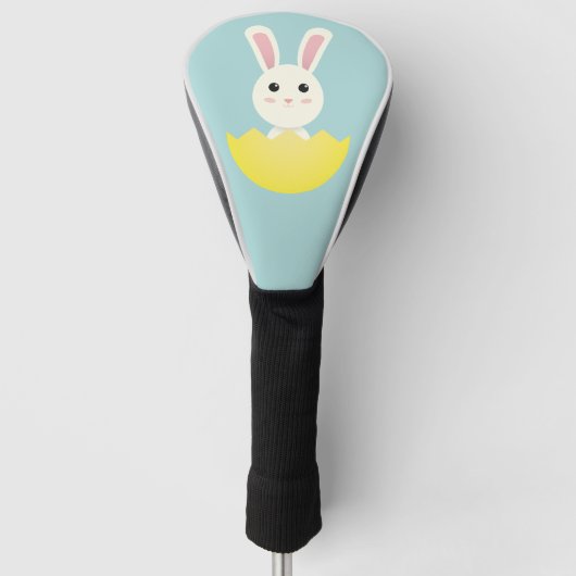 Cute Easter Bunny I Golfheadcover (Voorkant)