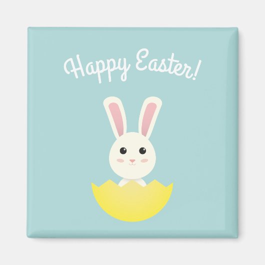 Cute Easter Bunny I Magneet (Voorkant)