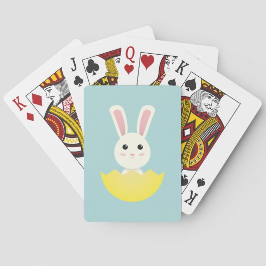 Cute Easter Bunny I Pokerkaarten (Achterkant)