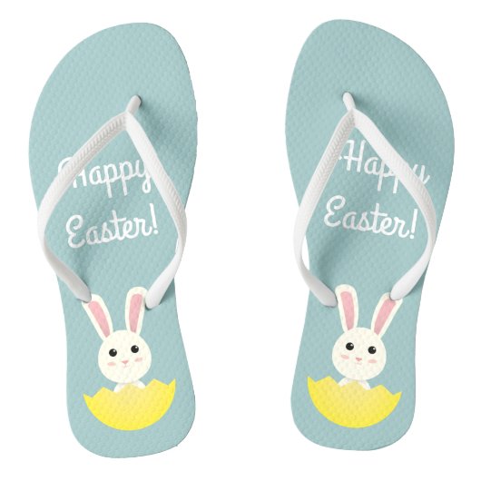Cute Easter Bunny I Teenslippers (Voetbed)
