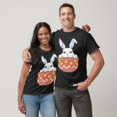Cute Easter Bunny in a Pocket Bunny  Kids Boys Gir T-shirt (Unisex)