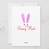 Cute Easter Bunny in eggshell Feestdagenkaart (Achterkant)