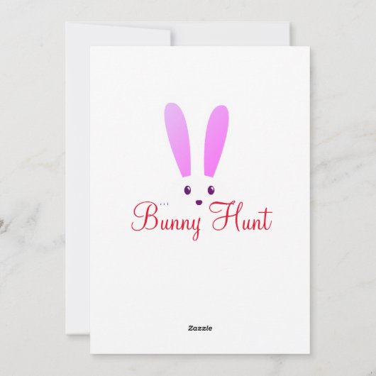 Cute Easter Bunny in eggshell Feestdagenkaart (Achterkant)