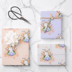 Cute Easter Bunny Inpakpapier Vel