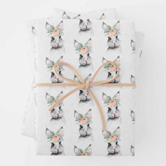 Cute Easter Bunny Inpakpapier Vel (In situ)